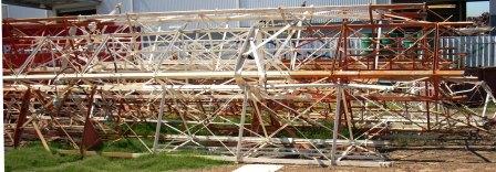 Cavan Rd Mast now scrap metal in early December 2007